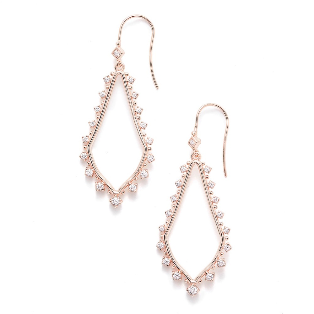 Kendra Scott Bea Drop Earrings In Rose Gold